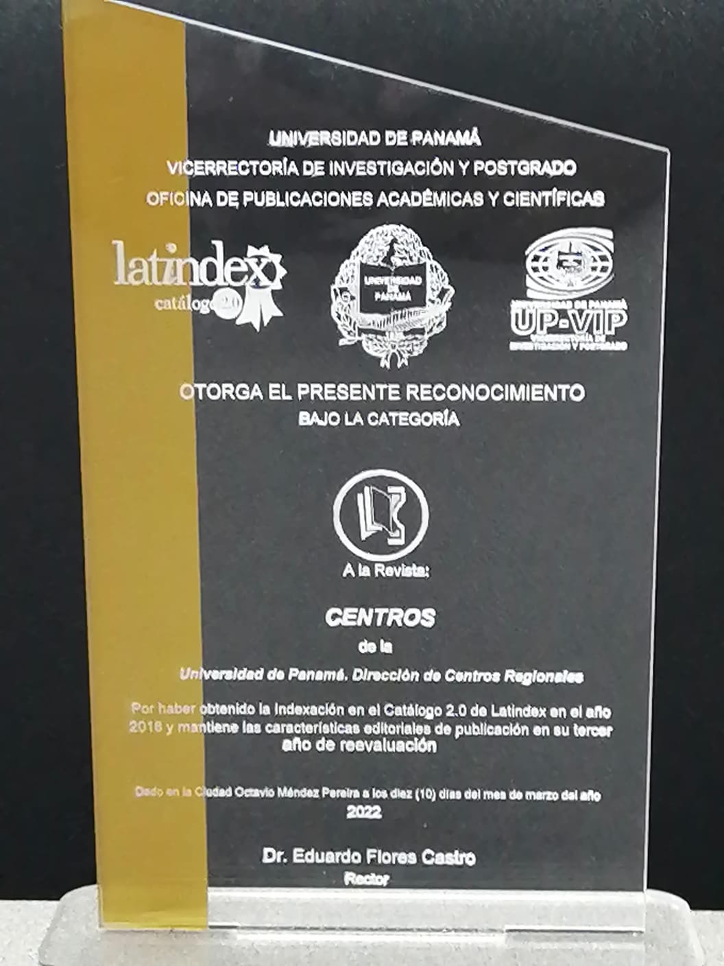 Premio a Revista Centros